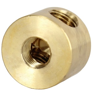 Design OEM in ottone lavorato a CNC tutte le dimensioni 2 fori laterali x foro inferiore filetto femmina disco Armback pezzi di ricambio - Product Image 2