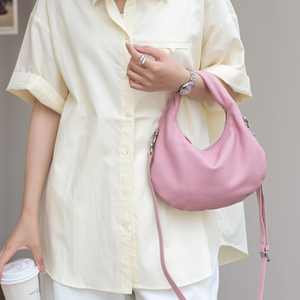 Nouveauté 2026 : Sacs à main pour femmes en cuir véritable, sacs demi-lune populaires, sacs pour dames en cuir de vachette première couche de haute qualité - Product Image 2