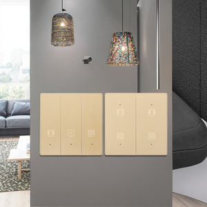 สวิตช์ม่านอัจฉริยะแบบสัมผัสสำหรับ WIFI UK/EU กระจก PC ม่านม้วน รีโมทควบคุมด้วยเสียง Alexa Google สวิตช์แบบกด - Product Image 6