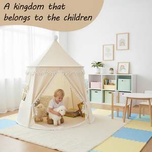 Maison de jeu intérieure portable pour enfants, jouet en peluche, pliable, espace secret de divertissement intérieur, tente spacieuse pour bébé, petite maison - Product Image 5