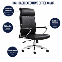 Chaise de bureau en cuir PU écologique ALINUNU, directement de l'usine, pour bureau de direction, chaise de bureau ergonomique