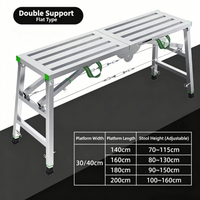 Escabeau pliant en aluminium pour usage industriel et scolaire, capacité de charge de 150 kg, portable, multifonction, extensible, pour entrepôt
