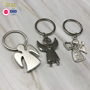 LLavero de Ángel de Metal con estampado de esmalte suave, alas de Ángel de la Iglesia religiosa, gran oferta - Product Image 3