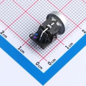 TM-007-D1-B-01 Tactile Switch Through hole Component (THT) Switch Single Pole Single Throw Round Button 2.6N Right Angle Insert - Product Image 2