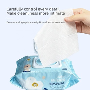Super Offre Écologique : Lot de 15 Paquets de Lingettes Humides Épaissies pour Bébé, Nettoyage <span class=keywords><strong>Mains</strong></span> et Visage, 80 Lingettes par Carton, Vente en Gros - Product Image 6