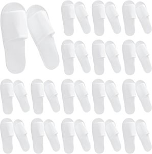 Chaussons jetables pour invités - Chaussons de spa réutilisables pour hôtel pour femmes et hommes - Lavables unisexes pour la maison sans chaussures - Product Image 1