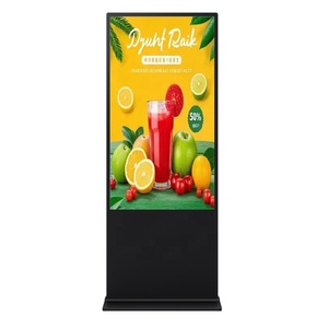 Pantalla LCD vertical de 43 pulgadas para señalización digital y visualización de publicidad en interiores/exteriores con animación para agencias de autoservicio. - Product Image 1