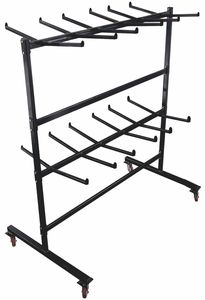 Carrito de silla plegable personalizable con marco de <span class=keywords><strong>metal</strong></span> negro con soporte OEM de cuatro ruedas para facilitar su transporte - Product Image 4
