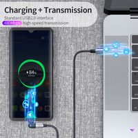 Aluminium de qualité OEM 5A 3.0 chargeur de synchronisation de données USB câble de charge à Rotation 180 cordon de charge pour téléphone portable TYPE-C pour téléphone intelligent câble Usb