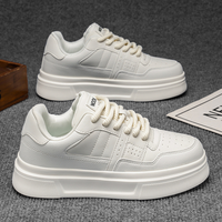 Chaussures tendance pour hommes de haute qualité à semelle épaisse, chaussures décontractées blanches pour hommes, vente directe d'usine, personnalisation en gros disponible