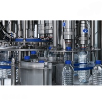 Machines de remplissage automatiques 3-en-1 pour le traitement, le lavage, le remplissage et le bouchage d'eau minérale pure potable