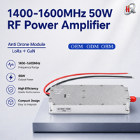 Amplificateur RF GaN personnalisable 50W 1400-1600MHz, module Lora, module anti-drone RF, VCO intégré