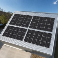 Support de montage réglable pour panneaux solaires sur toit en tôle métallique – Kit d'installation de structure de support photovoltaïque pour toiture