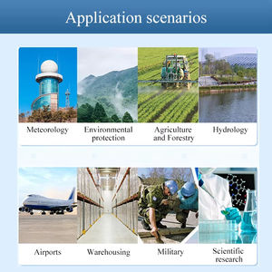 Haws006a हैंडहेल्ड पोर्टेबल मौसम स्टेशन तापमान (-40 से + 100) बाहरी उपयोग के लिए आर्द्रता दबाव सेंसर - Product Image 2