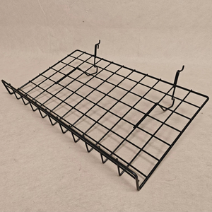 Modern Steel Metal Slatwall Hanging <strong>Wire</strong> <strong>Shelf</strong> Gridwall Mesh Rack for Supermarket Store <strong>Display</strong> Shoes <strong>Display</strong> - Product Image 4