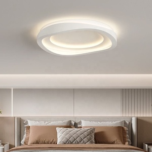 Hiện đại màu trắng sắt Vòng LED Trần đèn trong nhà ấm trắng trần ánh sáng phòng khách phòng ngủ phẳng nhà bếp ánh sáng - Product Image 3
