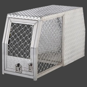 HERUI Portable 700mm Ute Canopy Full Dog Box Half <b>Toolbox</b> Aluminum Waterproof Dustproof Lockable Powder Coated 2 Compartments - Product Image 5