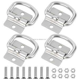 Anneaux en D robustes en acier inoxydable 304 pour fixation, anneaux de cerclage, crochets d'ancrage pour camions, voitures, remorques et accessoires - Product Image 4