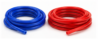 Tuyau en caoutchouc silicone renforcé monocouche haute température, couleur rouge et bleue