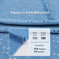 Vente en gros 2025 personnalisé 180GSM tricot Jacquard tissu antistatique Polyester Spandex pour robes de femmes Style hexagonal