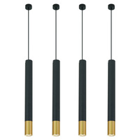 Lampe suspendue LED moderne en aluminium, forme cylindrique, abat-jour en acrylique, 3000K 5000K AC 85-265V, pour salle à manger, salon