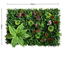 Panneau mural vert tropical artificiel, faux mur végétal, décoration écologique, durable, résistant aux UV, ignifuge, intérieur/extérieur