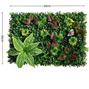 Artificial Tropical Green <b>Wall</b> Panel Faux Living <b>Wall</b> Decor for Indoor Outdoor Modern Garden Home Wedding - Product Image 4