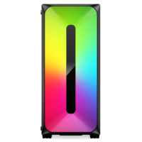 Gabinete para PC Gamer Dunao Full Tower Micro ATX con Iluminación RGB Completa y Personalización de Vidrio, Nuevo Diseño