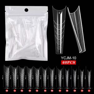60pcs 28 Style Butterfly Square Paperless <b>Nail</b> Mold Clear Fast <b>Extension</b> Gel Tips for Crystal UV <b>Nails</b> - Product Image 3