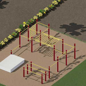 Equipo de Fitness al aire libre personalizado Durable Street Workout Calistenia Park Monkey Bars para entrenamiento - Product Image 1