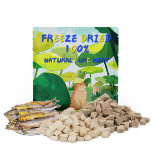 Hot Bán Mèo Đồ Ăn Nhẹ Khỏe Mạnh Trọng Lượng Tăng Không Có Chất Phụ Gia Palatability Thịt Gà Vịt Thịt Bò Gan Đóng Băng Khô Pet Thức Ăn Cho Chó - Product Image 1