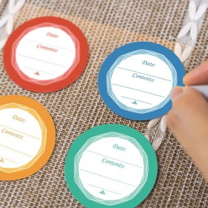 Round Waterproof Label <b>Sticker</b> For Food Storage <b>Kitchen</b> Freshness Preservation Detachable Paper Minimalist Design - Product Image 3