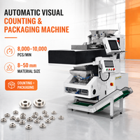 Machine de comptage et d'emballage visuel automatique 8000-10000 pièces/min pour pièces métalliques de 8-50 mm (bagues, embouts, quincaillerie) - Autobagger