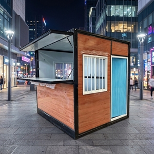Foldable Waterproof Insulated Container Kiosk Prefabricated Mobile Retail Booth X Type Design for Outdoor Kitchen Bathroom Food - Product Image 1