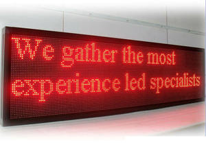 Açık metin ekranı reklam ekran modülü 320*160mm P10 tek renkli LED ekran modülü açık Led işareti ön servis - Product Image 6