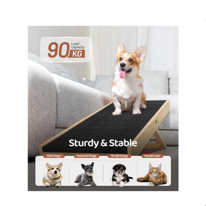 <span class=keywords><strong>Rampe</strong></span> pour animaux de compagnie en <span class=keywords><strong>bois</strong></span> à 4 marches antidérapante, <span class=keywords><strong>escalier</strong></span> pliable pour chien, <span class=keywords><strong>rampe</strong></span> pour chien réglable pour un transport facile - Product Image 3