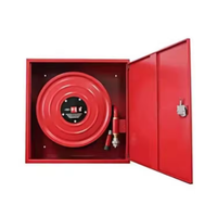 Enrouleur de tuyau d'incendie 30m x 19MM/25MM BSP, pulvérisation/DC/arrêt, fixe, pour tuyau d'incendie oscillant