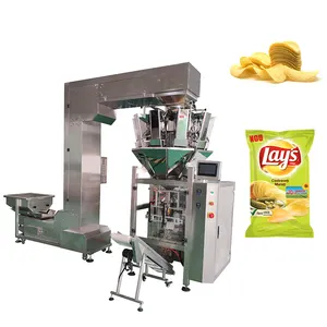 10-1500g VFFS Máquina de envasado de gránulos de relleno de barrena automática para café Cacao Sal Azúcar Mijo Arroz Frijol Nueces Cereales Condimento