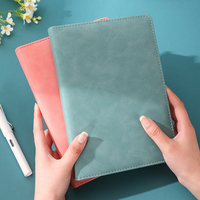 Carnet A5 à couverture rigide et logo personnalisé en cuir PU épaissi 180 feuilles Carnet cadeau Journal Agenda Agenda