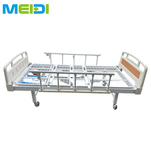 Nouveau Lit d'Hôpital Manuel à Deux Fonctions avec Système à Manivelle, Cadre en Acier Inoxydable, Certifié CE ISO - Product Image 3