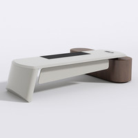 Bureau de direction luxueux haut de gamme moderne modulaire 2026 Nouveau grand bureau de travail individuel pour président