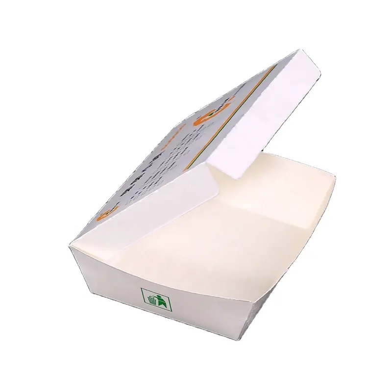Take Away Disposable Food Container snack Lunch dinner paper box Packaging catering packaging kraft white paper boxes
