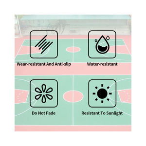 Revêtement de sol acrylique à base d'eau pour terrains de football et de tennis, brosses résistantes à la poussière et à l'abrasion, revêtement liquide - Product Image 5