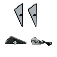 12V 24V Mini LED systèmes d'éclairage de moto Triangle clignotant coloré diable yeux Modification de la lumière pour une conduite sûre