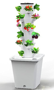 Sistema de Cultivo Hidropónico al por Mayor, Mini Torre de Jardín Vertical para Cultivo en Interiores y Exteriores, con Niveles y Orificios para Plantar Hierbas y Vegetales - Product Image 5