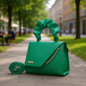 Borsa a Tracolla Verde da Donna Fana 17x14x5 Cm, Impermeabile con Fodera in PU, Cinturino a Catena, Alla Moda per Uso Quotidiano - Product Image 2