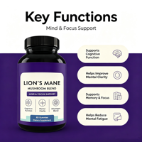 Cerveau Booster Gummy Focus Mémoire Améliorer La Concentration Oem Champignon Santé Suppléments Gummies En Gros