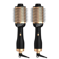 SK-036 Oem Brosse à air chaud de couleur personnalisée Styler Brosse à cheveux en une étape Peigne à air chaud Lissage Sèche-cheveux Styler