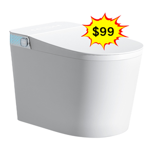 Inodoro Inteligente Alargado de Alta Gama <span class=keywords><strong>YYU</strong></span> con Asiento Calefactado, Doble Descarga Ciclónica, Cerámica, Sifón S/P, Control Remoto Incluido, Moderno - Product Image 3