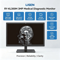 Écran médical LISEN 3MP 4:3 21,3 pouces TFT LCD avec rétroéclairage LED, luminosité 1100 cd/m², interfaces USB//DP/DVI